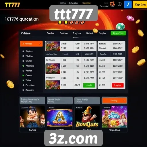 Interface do usuário do site ttt777 é intuitiva